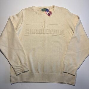 NWT Vintage 90s Charlevoix Michigan Pullover Cotton Sweater